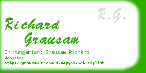 richard grausam business card